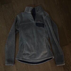 Patagonia Blue-Gray Fleece Quarter-Zip